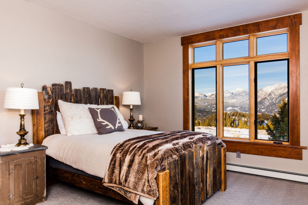 real estate photography bedroom big sky