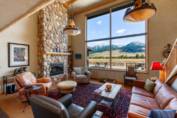 drawing room, Yellowstone River Retreat, Livingston